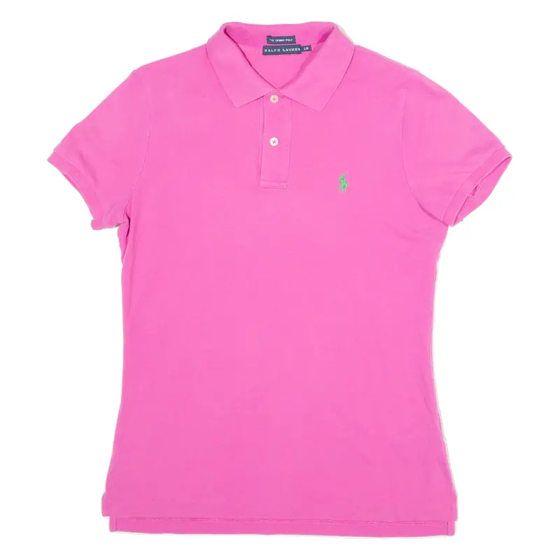 Ralph Lauren Womens Polo Shirt Pink L 1