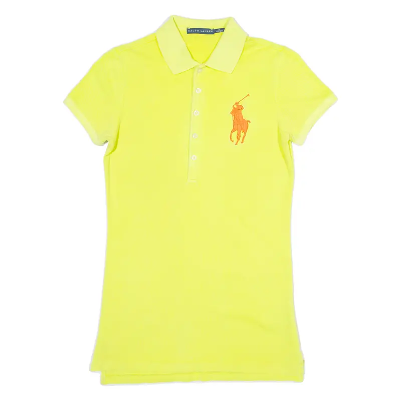 Ralph Lauren Womens Polo Shirt Yellow M 1