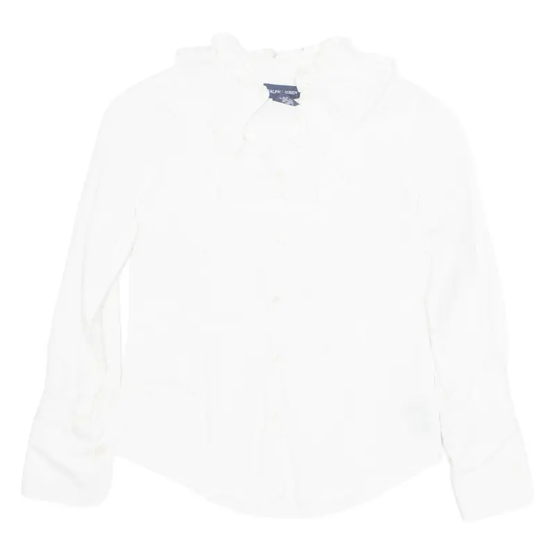 Ralph Lauren Womens Shirt White Long Sleeve Uk 8 1