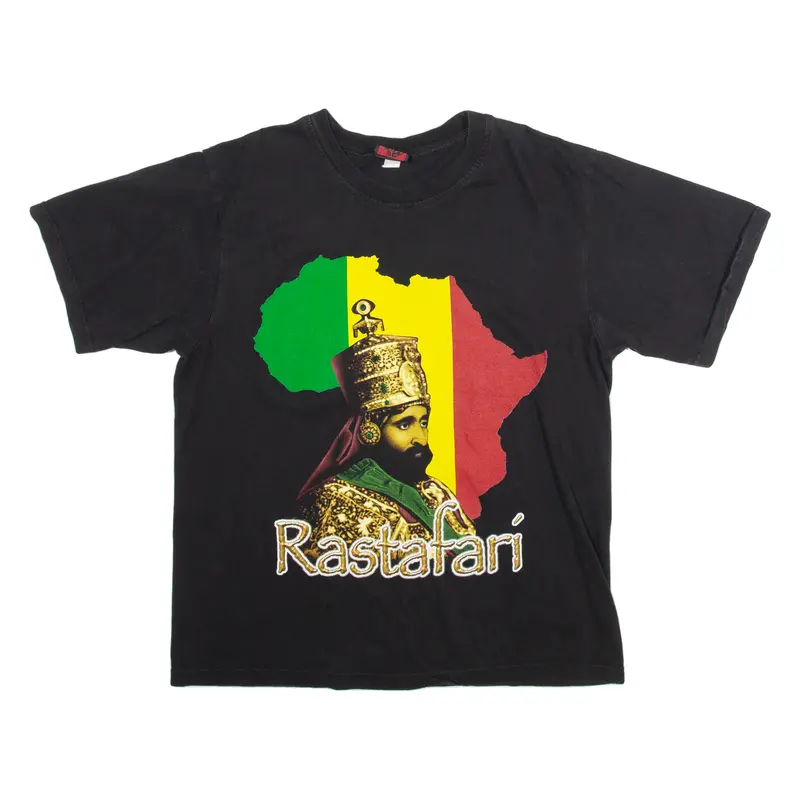 Rastafri Mens T-Shirt Black M 1