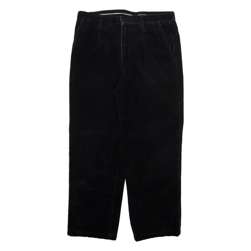 Raw Seek Mens Trousers Black Relaxed Straight W36 L29 1