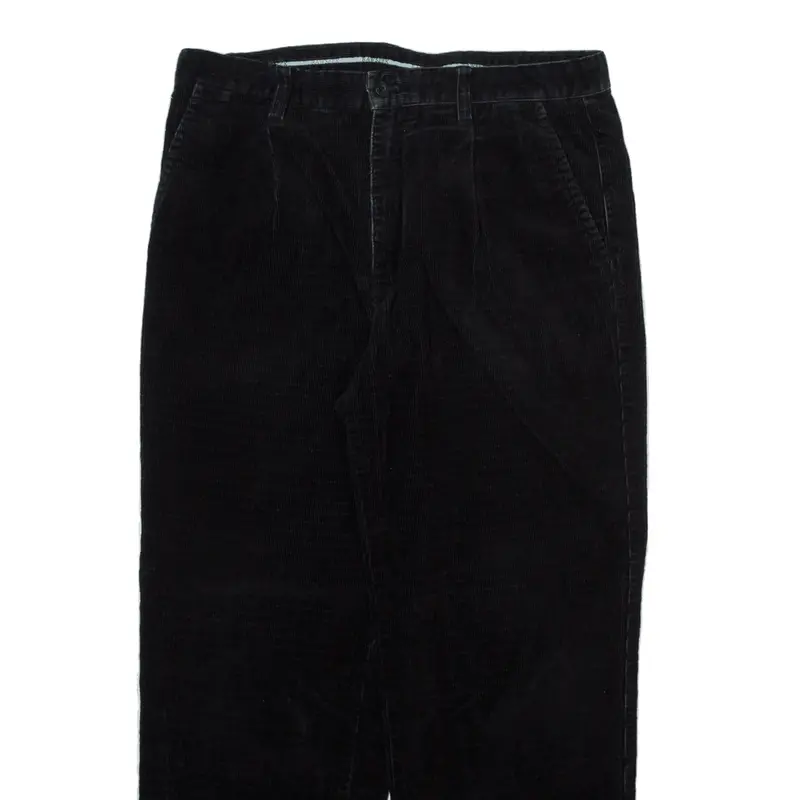 Raw Seek Mens Trousers Black Relaxed Straight W36 L29 2