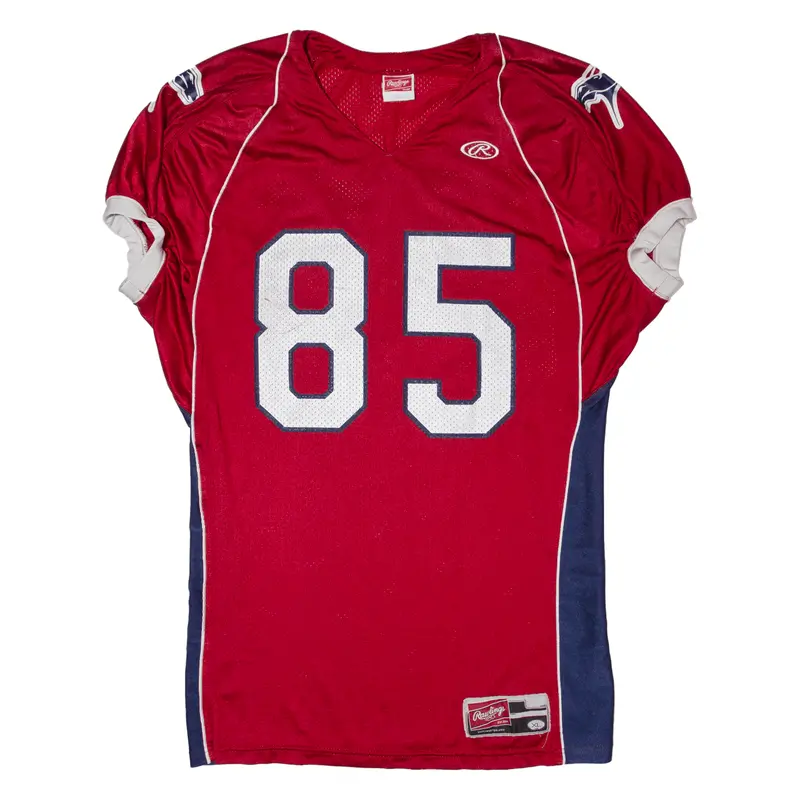 Rawlings Denver Broncos 85 Mens Jersey Red Usa V-Neck Nylon Xl 1