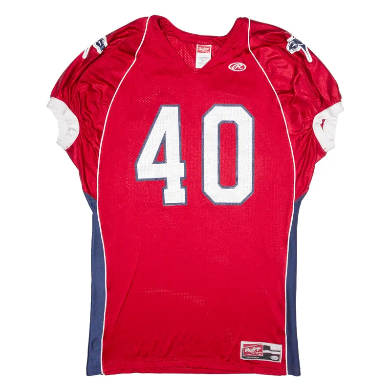 Rawlings Denver Broncos Mens Jersey Red 90S Usa V-Neck 2Xl 1
