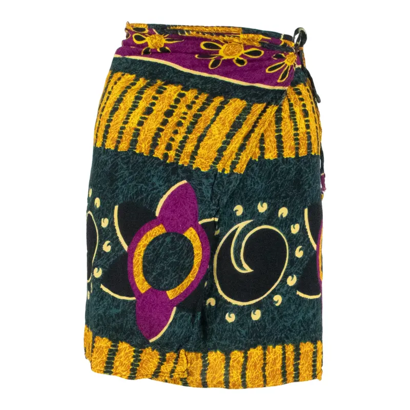 Readymade Womens Mini Skirt Purple Short Crazy Pattern Xl 1