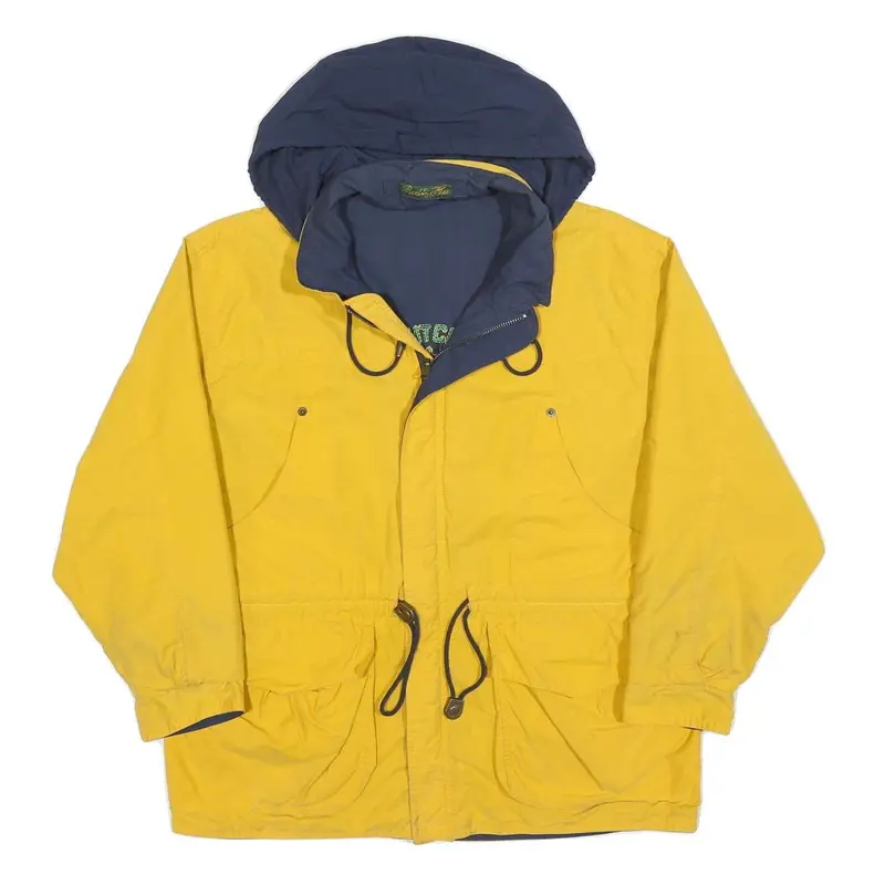Red & Blu Boys Yellow & Navy Reversible Cotton Blend Zip Jacket L Casual Outdoor 1