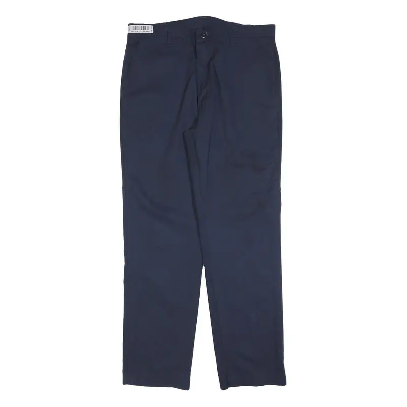 Red Kap Mens Cotton Blend Navy Regular Fit Straight Leg Trousers W38 L34 1