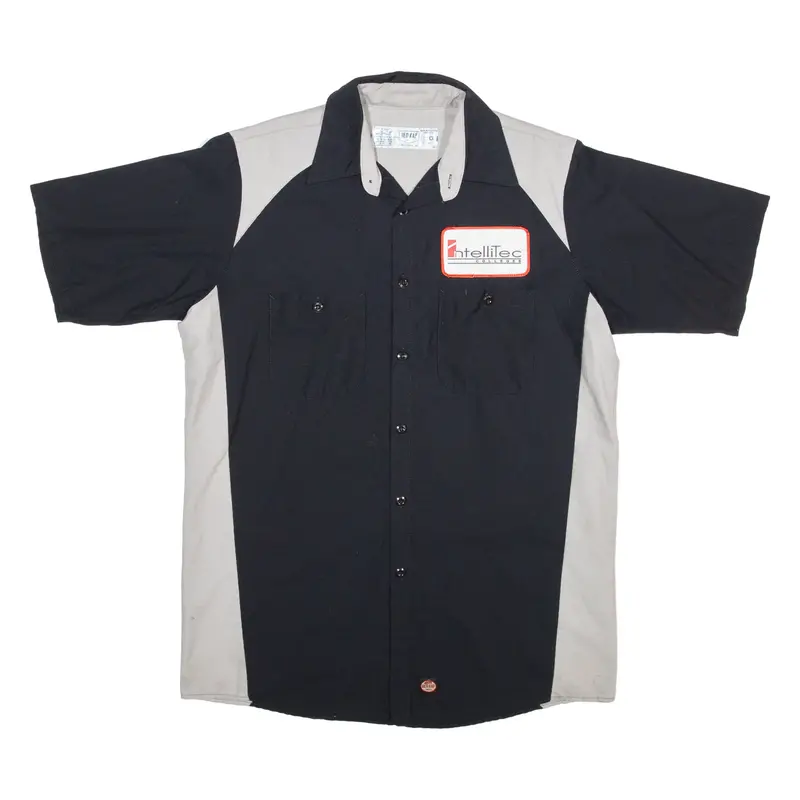 Red Kap Mens Worker Shirt Black M 1