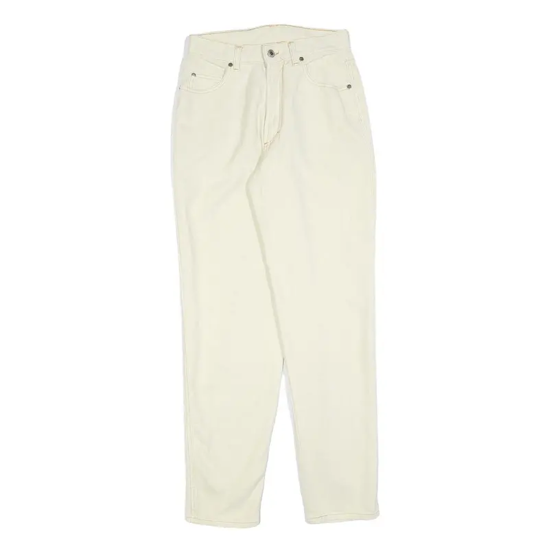 Red Pipe Womens Jeans White Regular Straight Denim W28 L30 Stylish Comfort 1