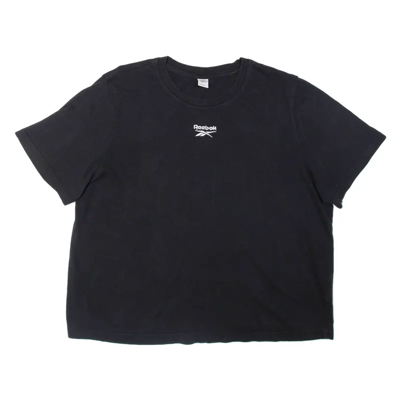 Reebok Cropped Womens T-Shirt Black Xl 1