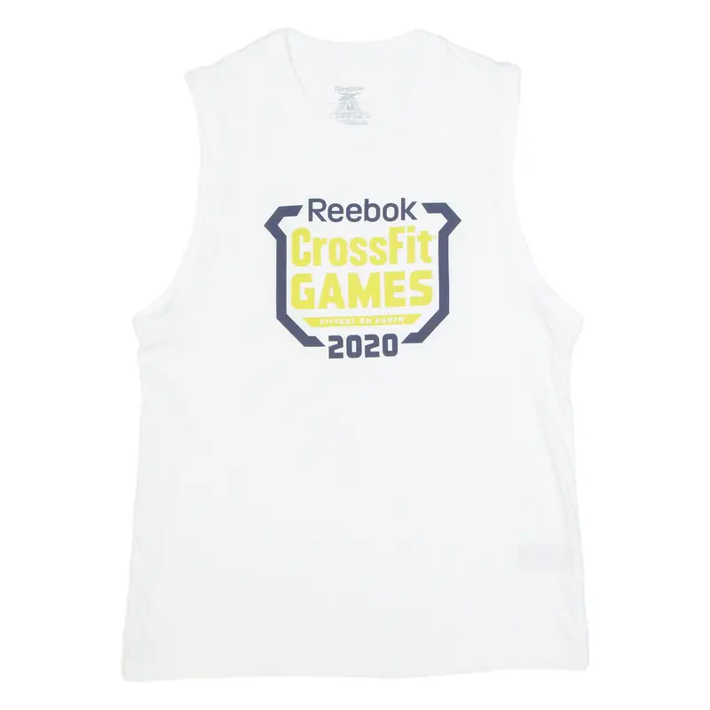 Reebok Crossfit Games 2020 Mens Vest White Sleeveless M 1