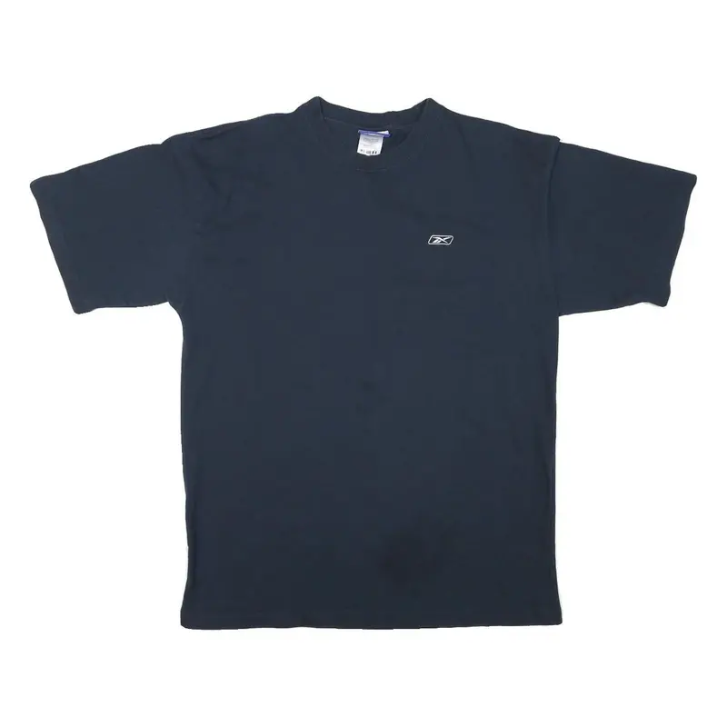 Reebok Mens Black Classic T-Shirt L Short Sleeve Crew Neck Cotton Blend 1