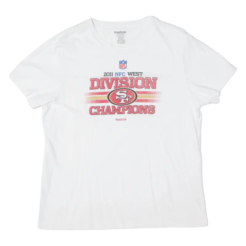 Reebok Nfl San Francisco 49Ers Womens T-Shirt White Usa L 1