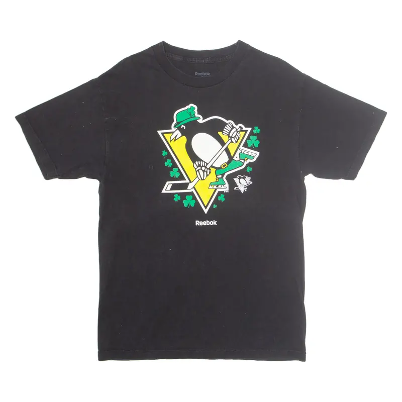 Reebok Pittsburgh Penguins Mens T-Shirt Black Usa M 1