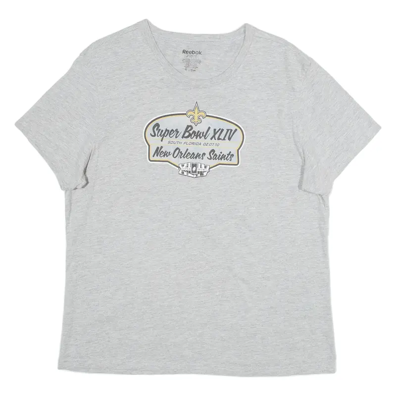 Reebok South Florida Womens T-Shirt Grey Usa L 1