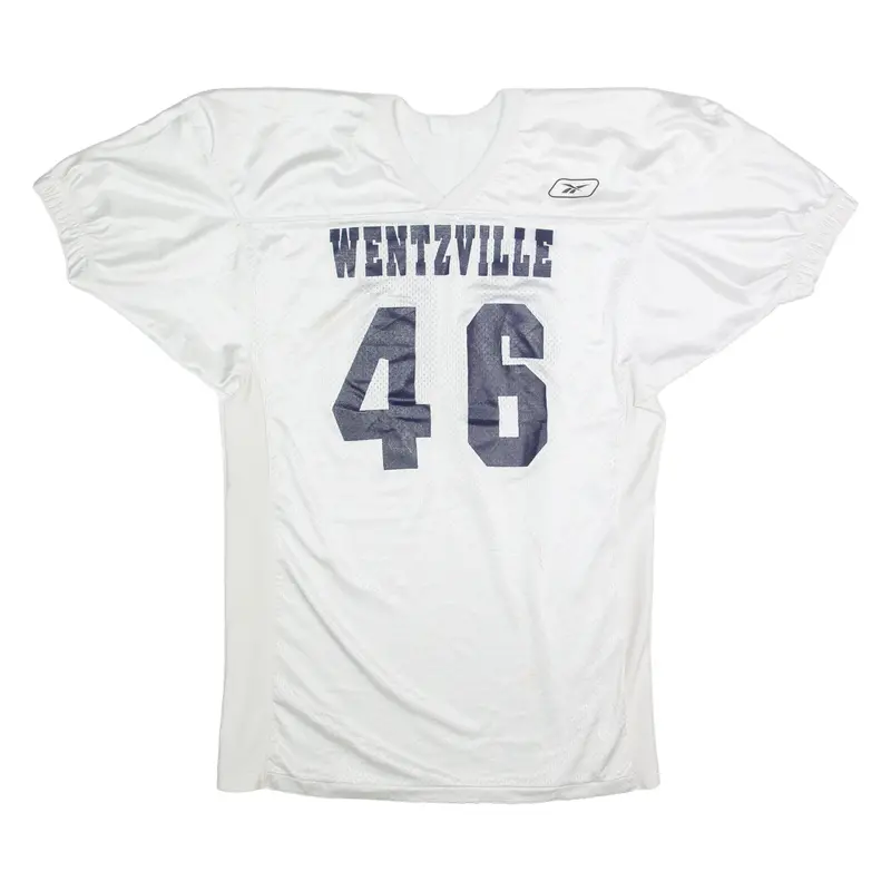 Reebok Wentzville Mens Jersey White Usa V-Neck Nylon L 1