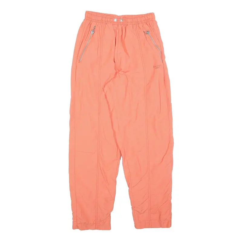 Reebok Womens Joggers Coral S W25 L28 Zip Pockets Lightweight Polyester 1