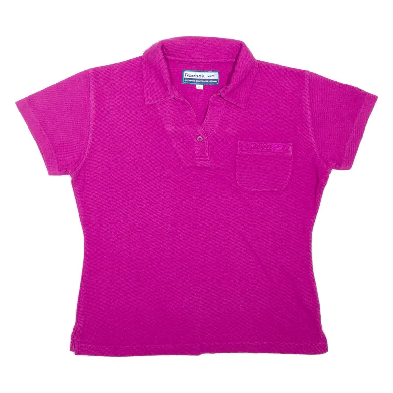 Reebok Womens Polo Shirt Pink Uk 12 1