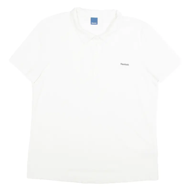 Reebok Womens Polo Shirt White Xl 1