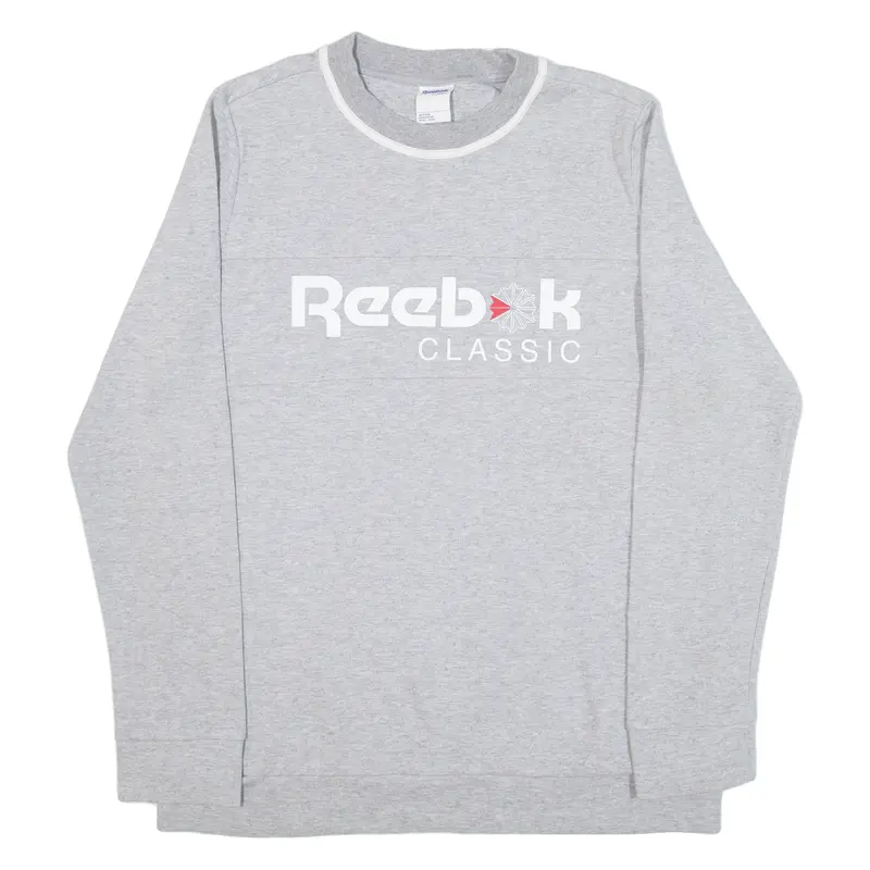 Reebok Womens Sweatshirt Grey L 1