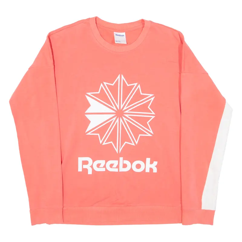 Reebok Womens Sweatshirt Pink S 1
