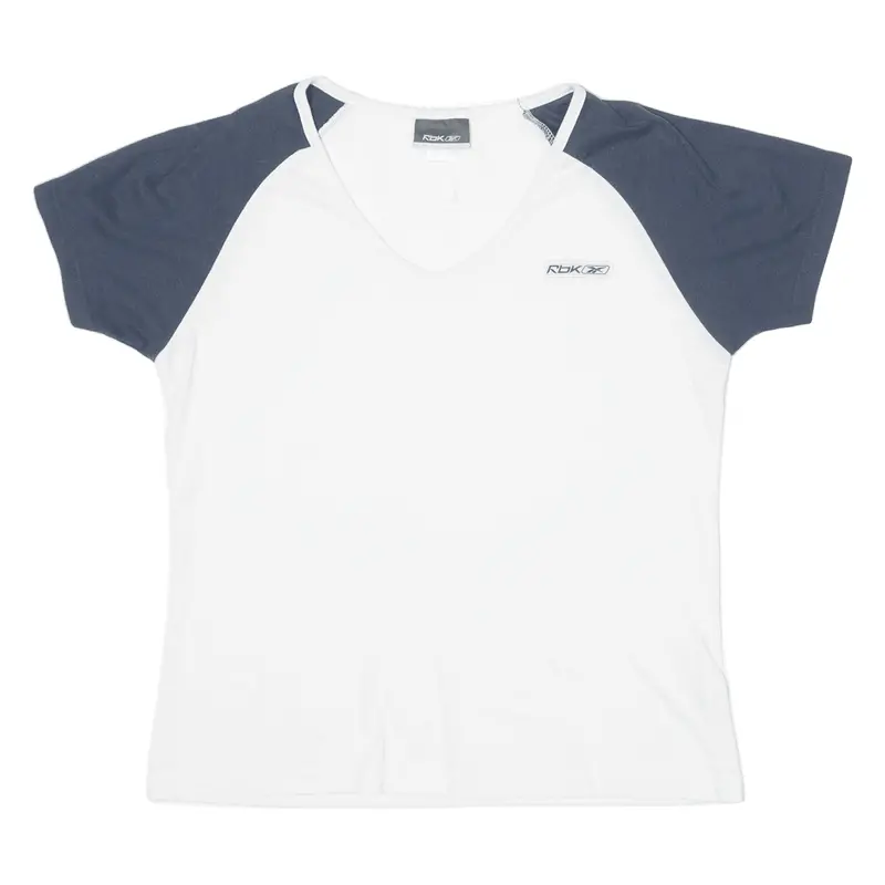 Reebok Womens T-Shirt White Crew Neck Uk 12 1