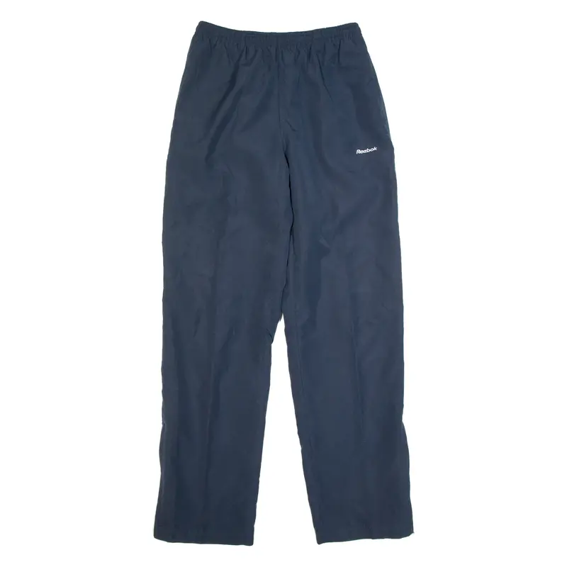 Reebok Womens Track Pants Blue Straight Uk 8 W26 L29 1