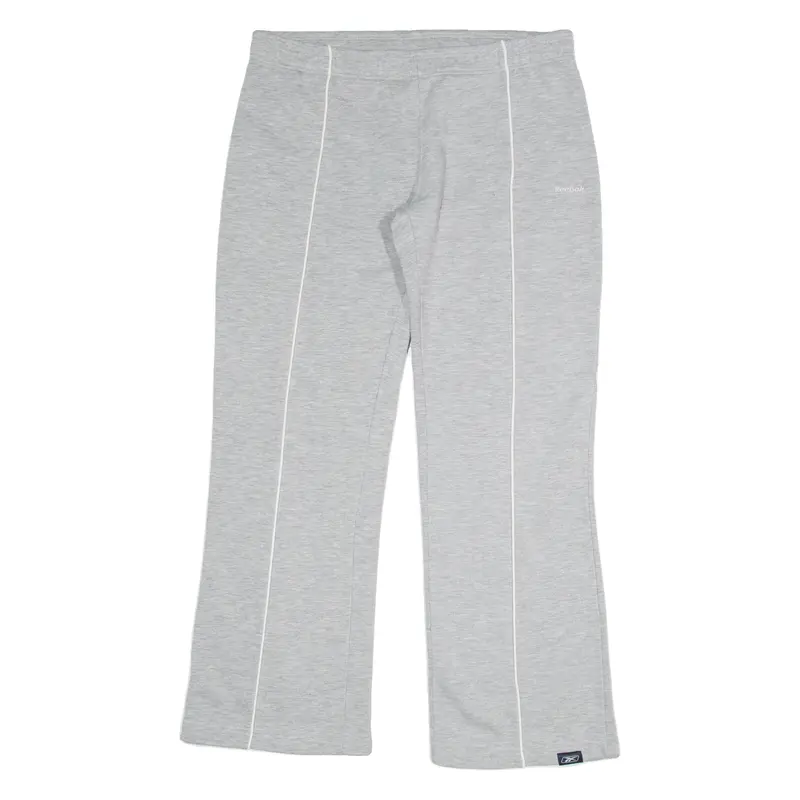 Reebok Womens Track Pants Grey Straight Uk 12 W34 L28 1
