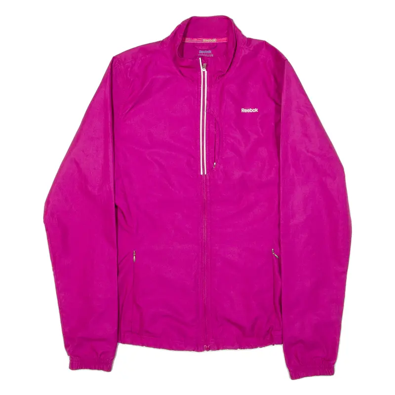 Reebok Womens Windbreaker Jacket Pink S 1