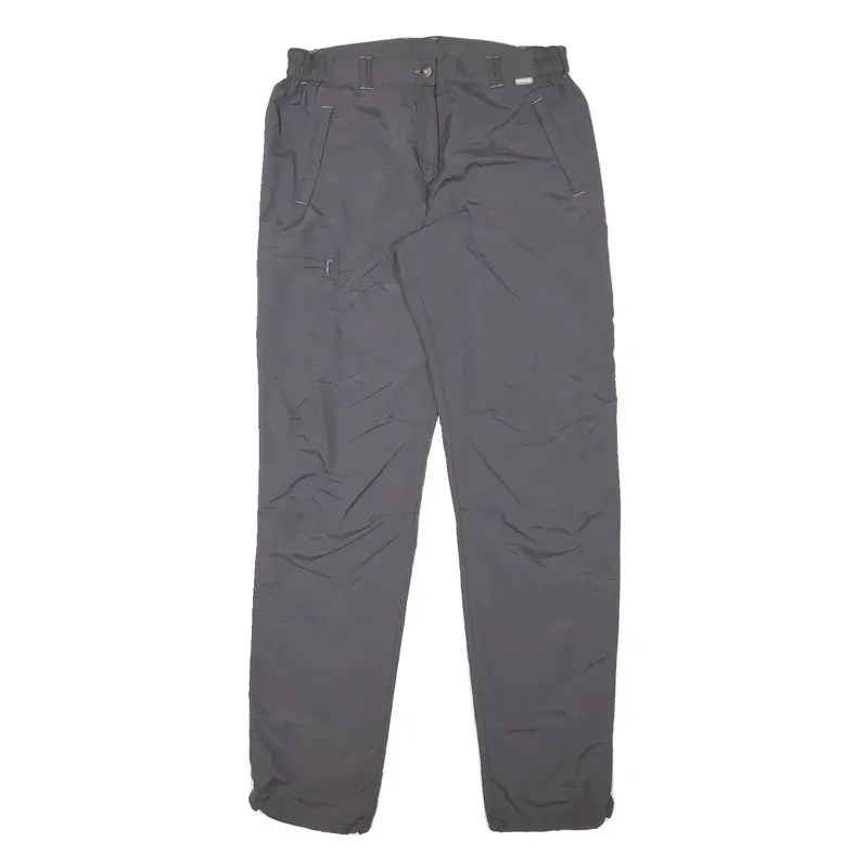 Regata Womens Polyester Blend Grey Slim Fit Straight Leg Trousers W30 L33 Casual 1