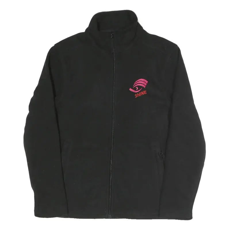 Regatta Womens Black Polyester Blend Zip Up Jacket M Fleece Casual Outdoor Warm 1