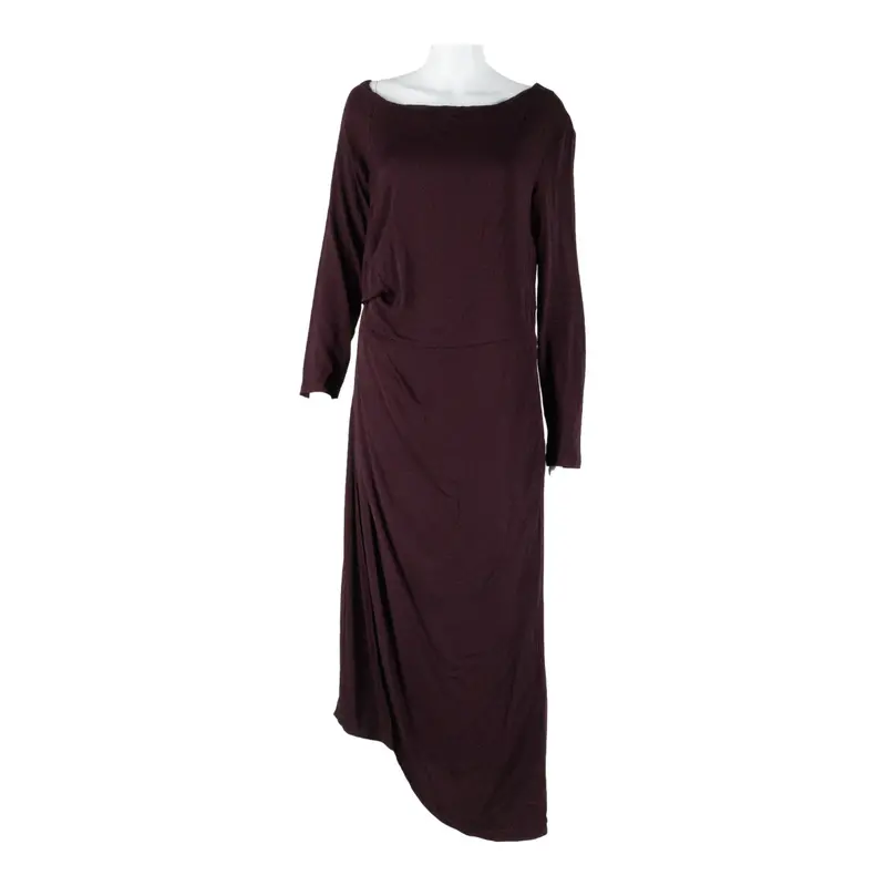 Reiss Womens Day Dress Purple Viscose Long Sleeve Long Uk 14 1