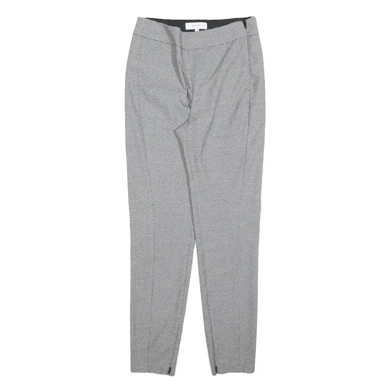 Reiss Womens Slim Grey Polyester Blend Trousers W26 L28 Zip Closure Plain 1