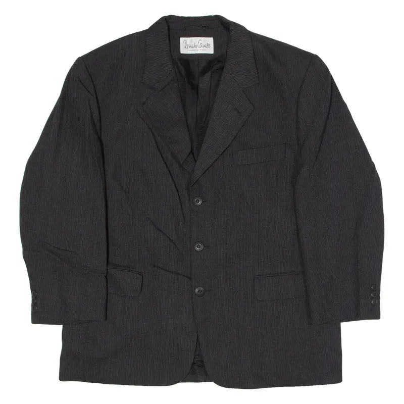 Renato Cavalli Mens Blazer Jacket Black Wool 90S L 1