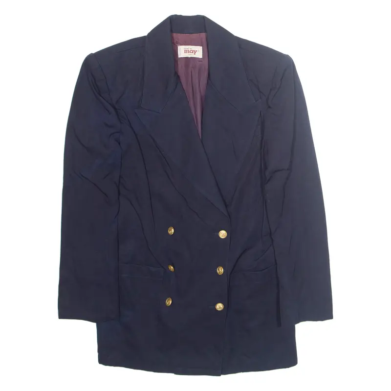 Renew May Womens Blazer Jacket Blue M 1