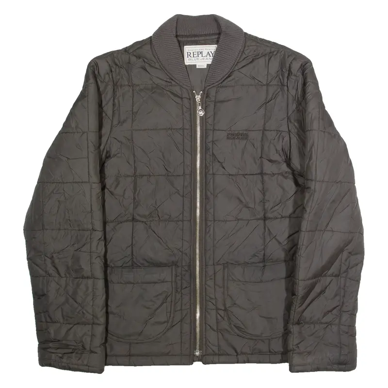 Replay Womens Quilted Jacket Grey S 1