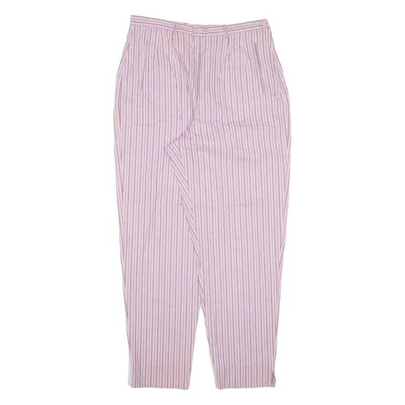 Rifle Striped Womens Trousers Pink Loose Tapered W30 L29 1