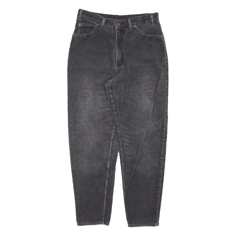 Rifle Womens Corduroy Trousers Black Regular Tapered W27 L26 1