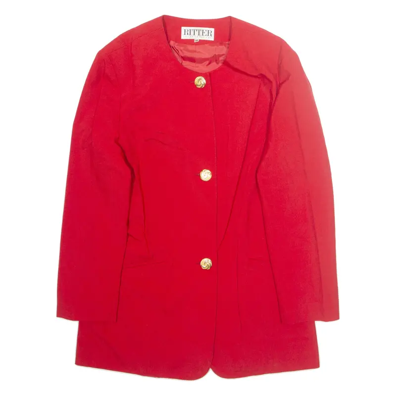 Ritter Womens Blazer Jacket Red L 1