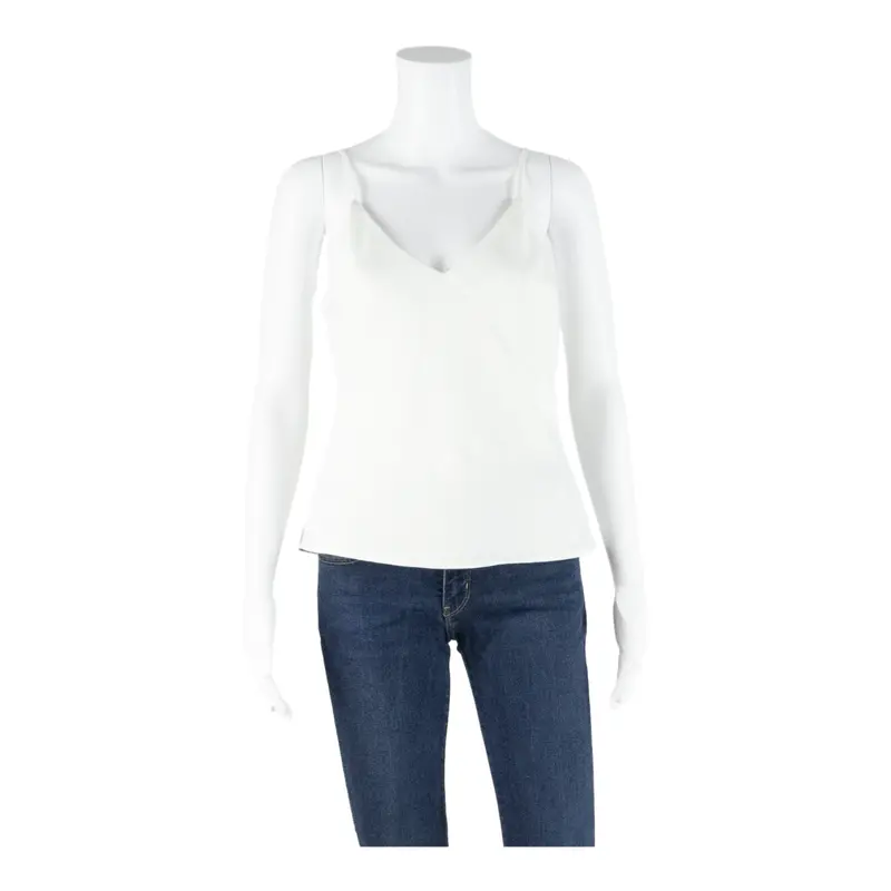 River Island Womens Camisole Vest White V-Neck Sleeveless S 1