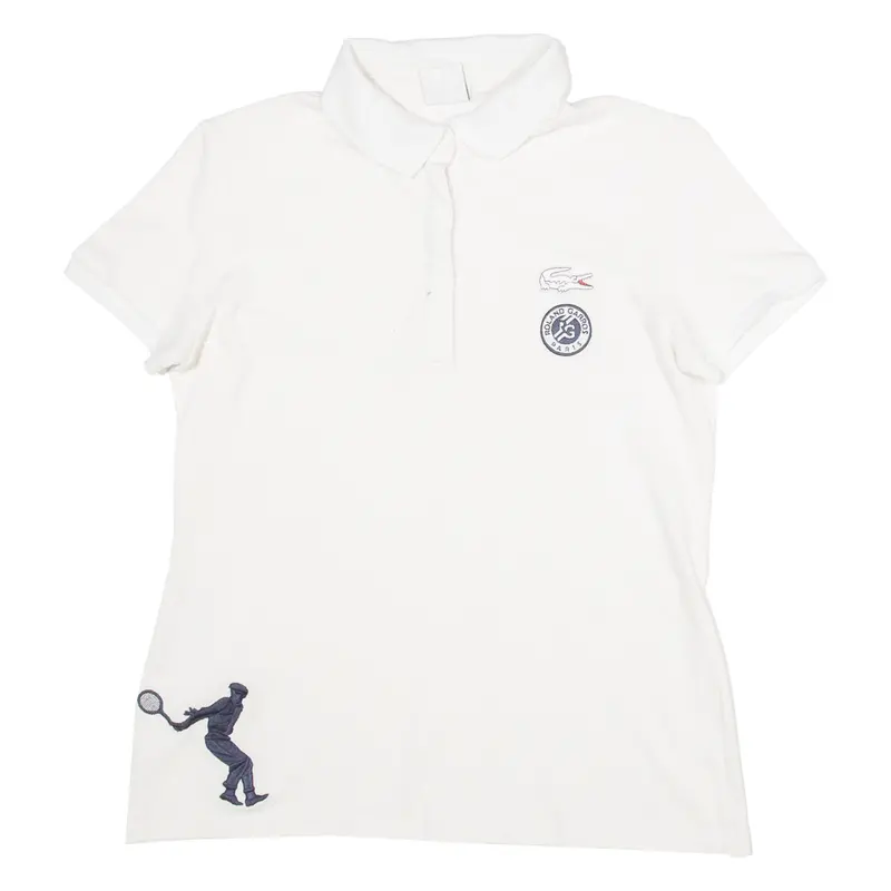 Roland Garros Paris Womens Polo Shirt White S 1