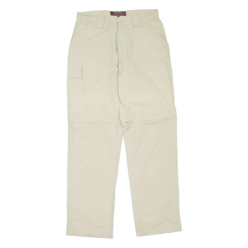 Ross River Cargo Mens Trousers Beige Regular Straight W32 L33 1