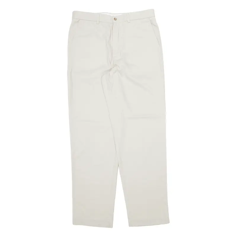 Roundtree & York Khaki Mens Trousers Beige Regular Straight W34 L34 1