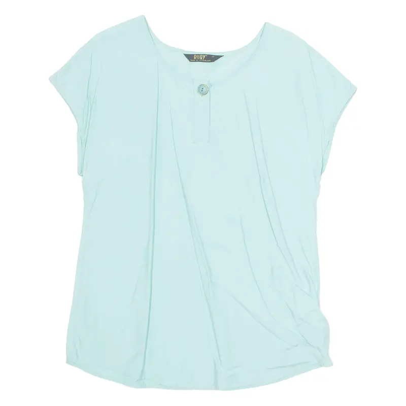 Ruby Womens Top Blue Viscose M 1