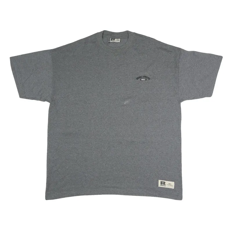 Russell Athletic Mens Grey Graphic T-Shirt Xl Short Sleeve Crew Neck Cotton 1