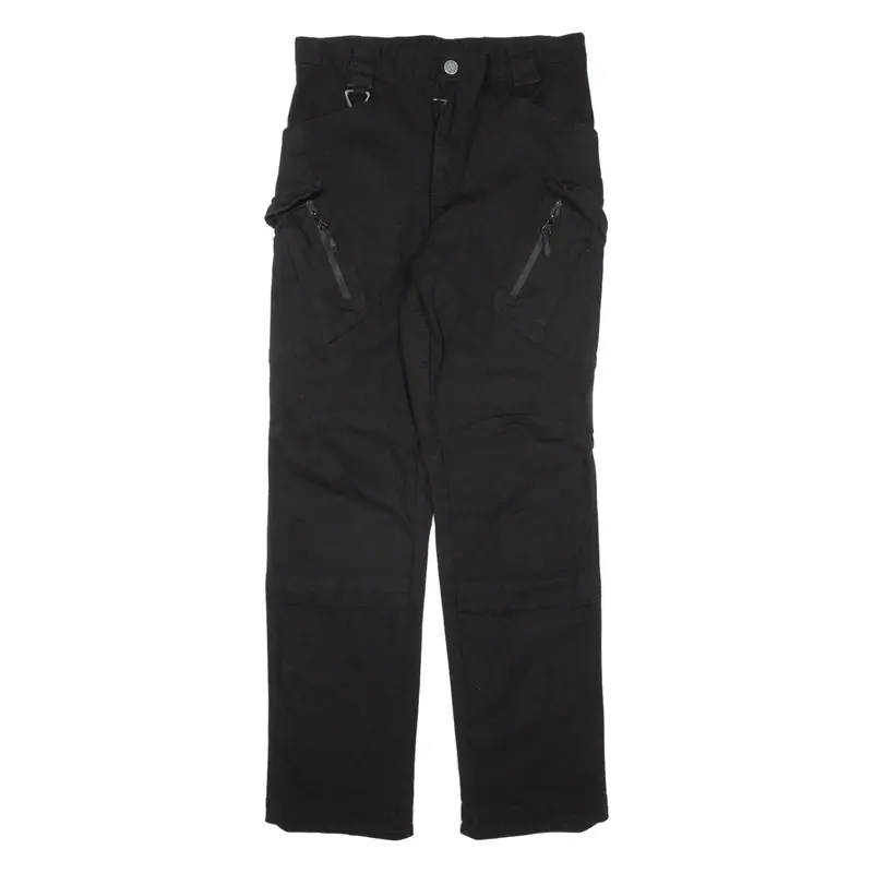 S.Archon Cargo Womens Trousers Black Slim Straight W29 L29 1