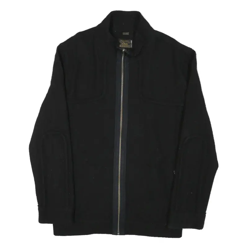 S. Oliver Mens Black Wool Blend Jacket 2Xl Zip Classic Plain Warm Stylish 1