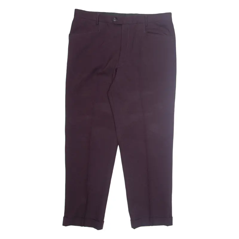 S.P Workwear Womens Trousers Purple Loose Straight W36 L29 1