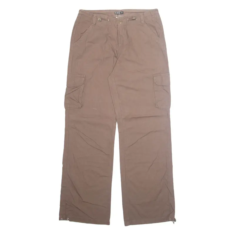 Saix Cargo Workwear Mens Trousers Brown Regular Straight W30 L32 1