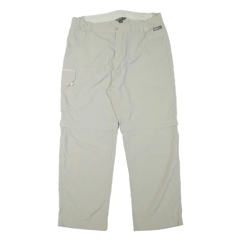 Salewa Mens Polyester Blend Light Grey Relaxed Cargo Trousers W34 L28 Outdoor 1